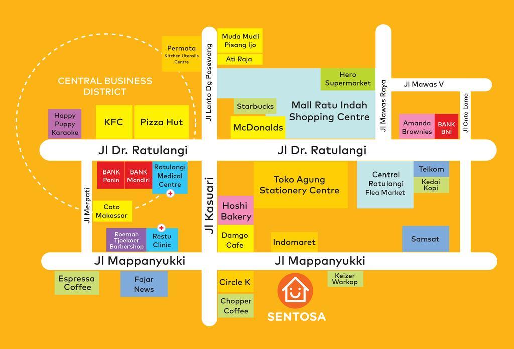 Wisma Sentosa Makassar Ngoại thất bức ảnh